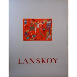 "LANSKOY" Lithographie ..Galerie LOUIS CARRE 1948