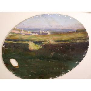"breton Landscape" Breton School Circa 1920/1930