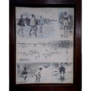 "La CHASSE en AFRIQUE NOIRE " par Adrien MARIE vers 1890/91
