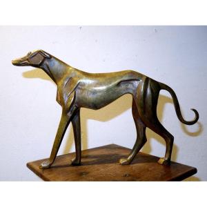 "LEVRIER " en BRONZE.....ART DECO.....vers 1920/30