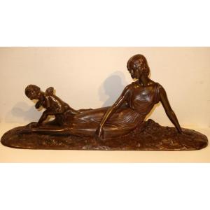 "FEMME et AMOUR" Joe DESCOMPS 1925 ART DECO