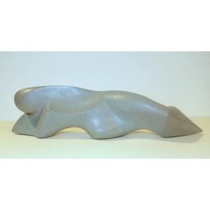 "nude Woman" Cubist Sculpture By Arthur Saura