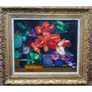 "the Anthuriums" By Jacques Leonard 