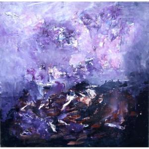 "abstraction Rose And Black" Batta Mihailovitch...1960