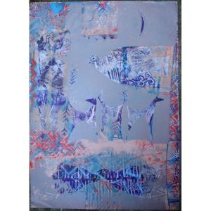 "ANIMAUX " Lithograhie de CHAHAB Tayefeh MOHADJER 