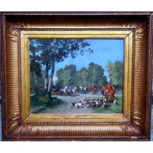 "hunting" Louise De Liniers 1890/1900