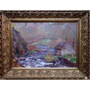 "moulin A Crozant " Eugéne Delahogue ...crozant 1904