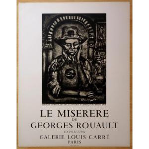 "Affiche GEORGES ROUAULT" Galerie Louis CARRE, MOURLOT Fréres