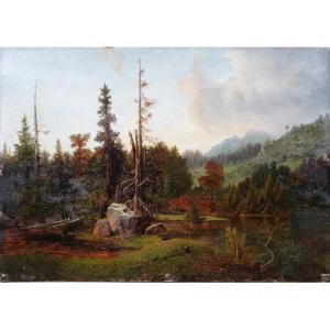 "alpine Landscape "  ...1850/70..