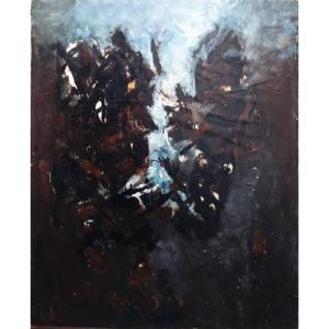 "ABSTRACTION NOIRE et BLANCHE " Batta MIHAILOVITCH (Serbe) 1958/60