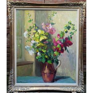 "BOUQUET de FLEURS" Joseph BRENNER (Alsacien) vers 1960/65
