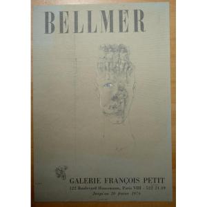 "bellmer" Exhibition Poster, François Petit Gallery, 1976