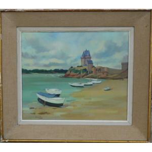 "the Solidor Tower In St Malo" By Maurice Liberti ... 1961 Salon