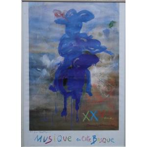 Poster "music In The Basque Coast" By Uria Monzon ... 1985