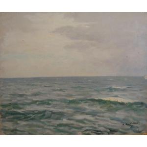 " BORD de MER" par A. ANDRIEUX ..QUINIAC...BRETAGNE vers 1930