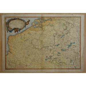 Map Of "the Netherlands" (southern Part) ...... Paris, Circa 1780