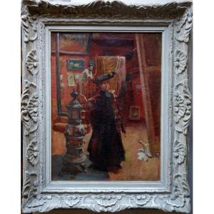 "DANS l'ATELIER du PEINTRE" par Roger JAMMES ...TOULOUSE 1911