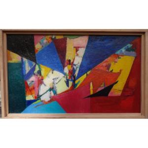 "ABSTRACTION" par Antoine BEGGIORA ..CASTRES vers 1960