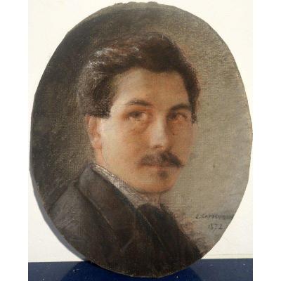 "self-portrait" By Louis Capdevielle. 1872