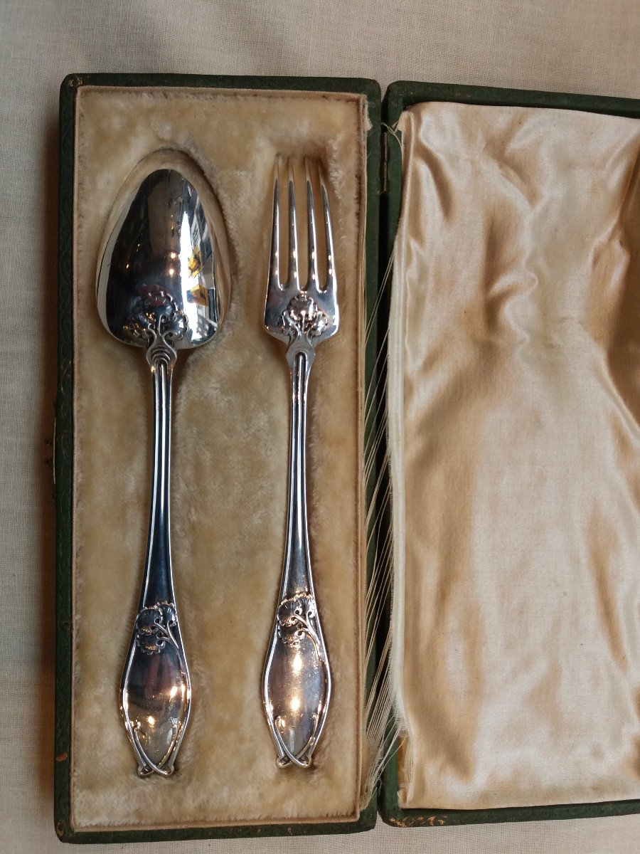 1 Silver Cutlery Ginko Biloba Alphonse Debain