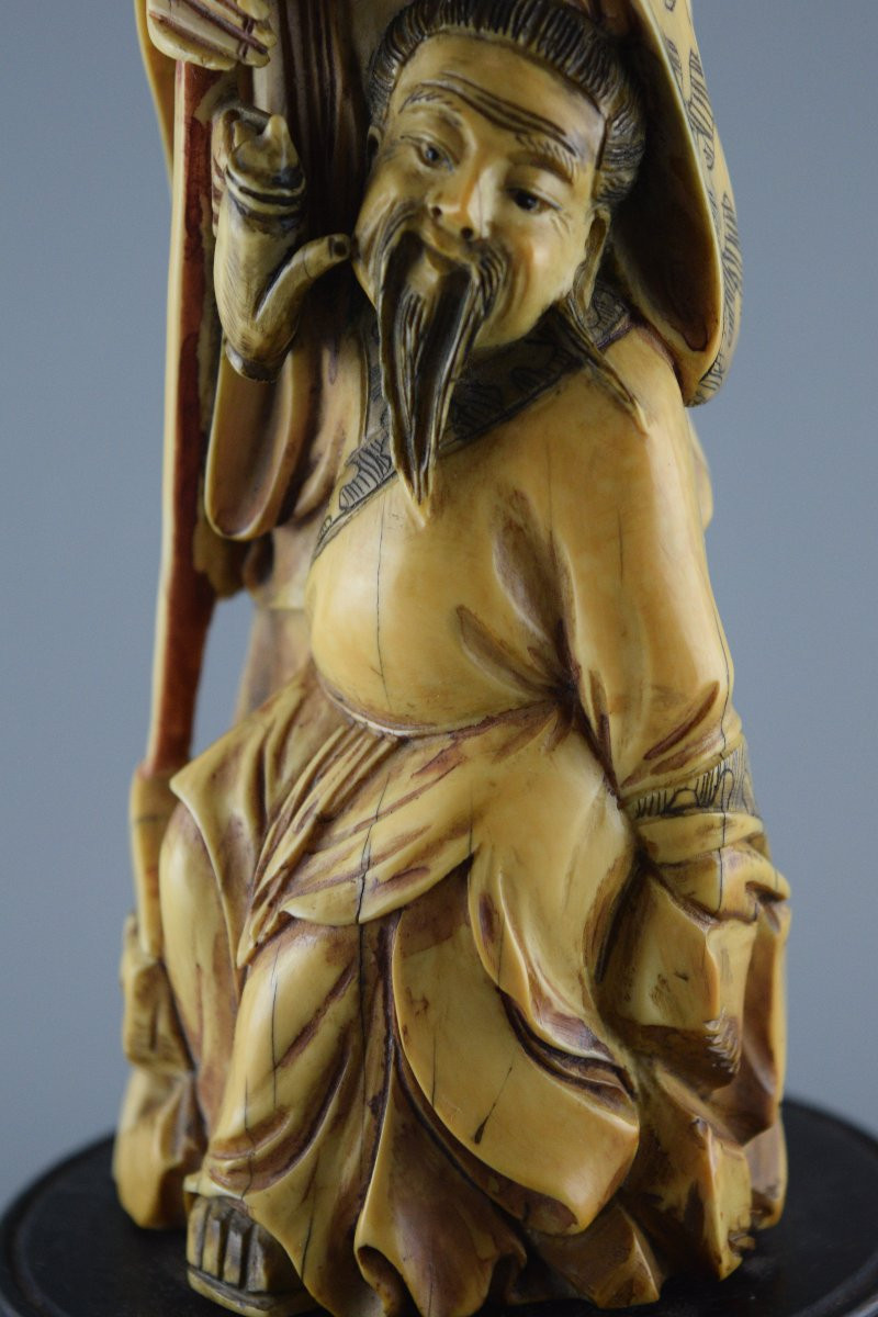 Chinese Carved Ivory Figurine-photo-5