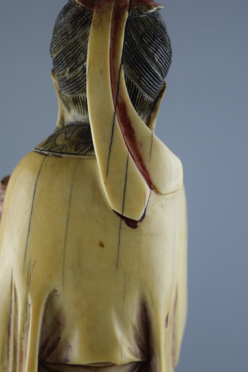 Chinese Carved Ivory Figurine-photo-6