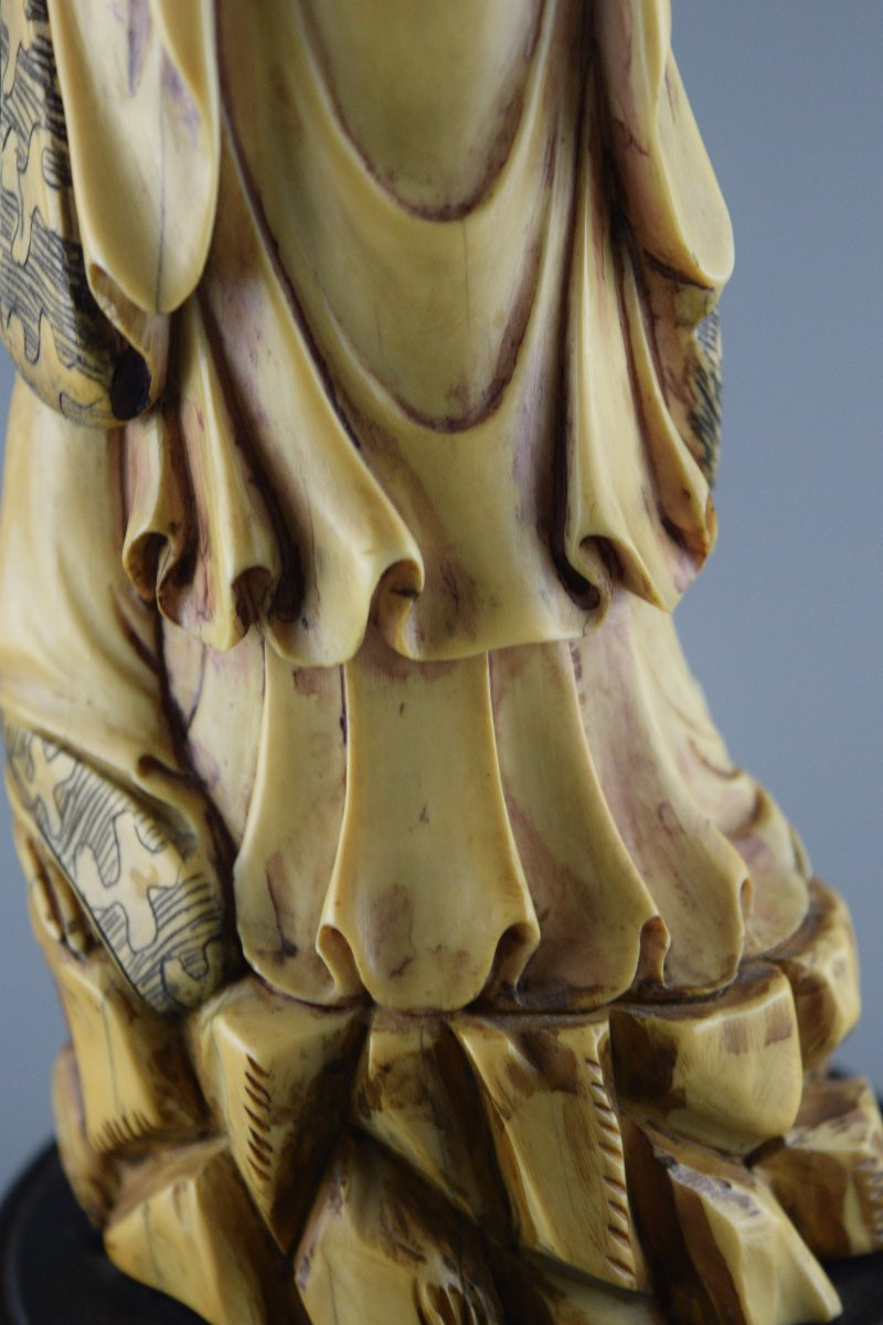 Chinese Carved Ivory Figurine-photo-7