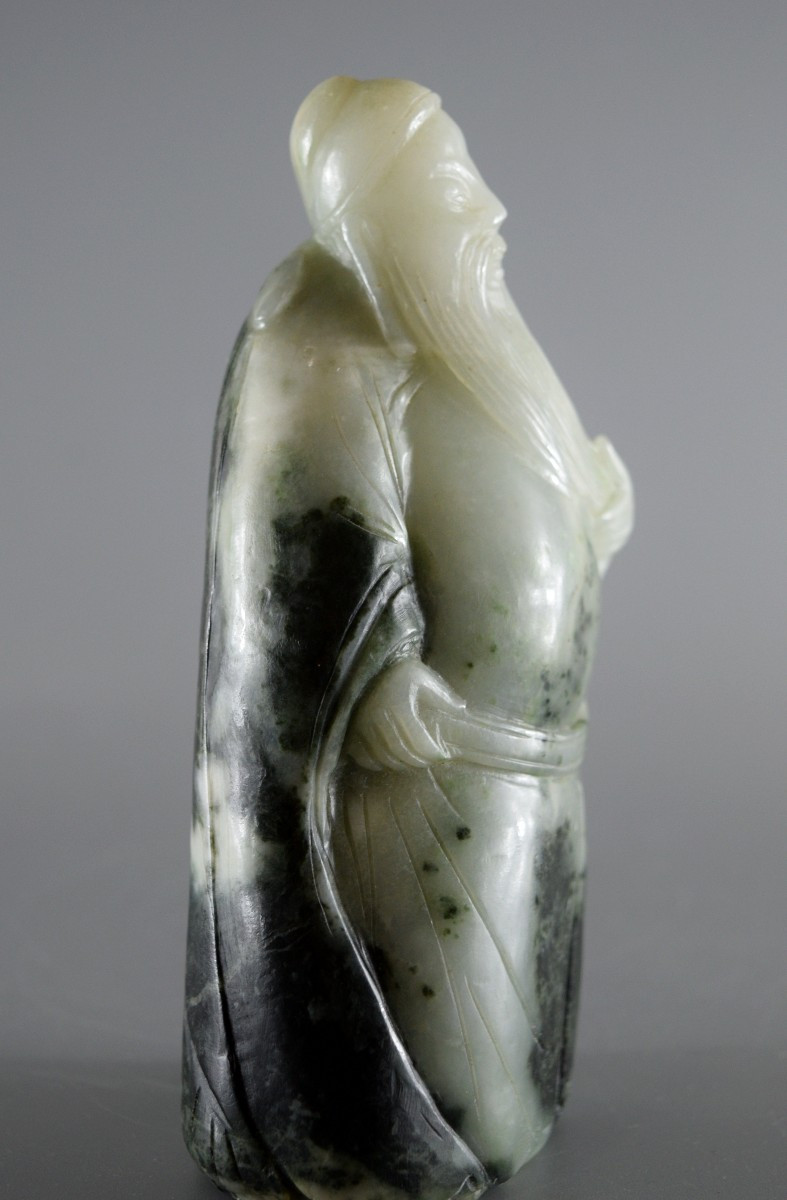 Sage oriental en jade bicolore-photo-3