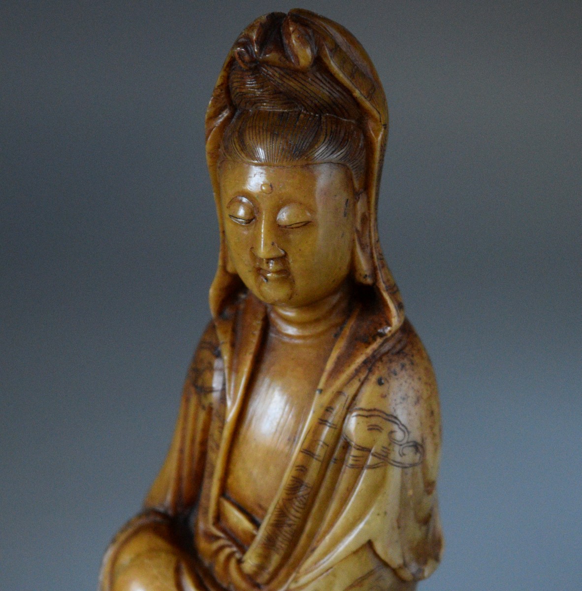 Guanyin Sculpture In Soapstone-photo-7