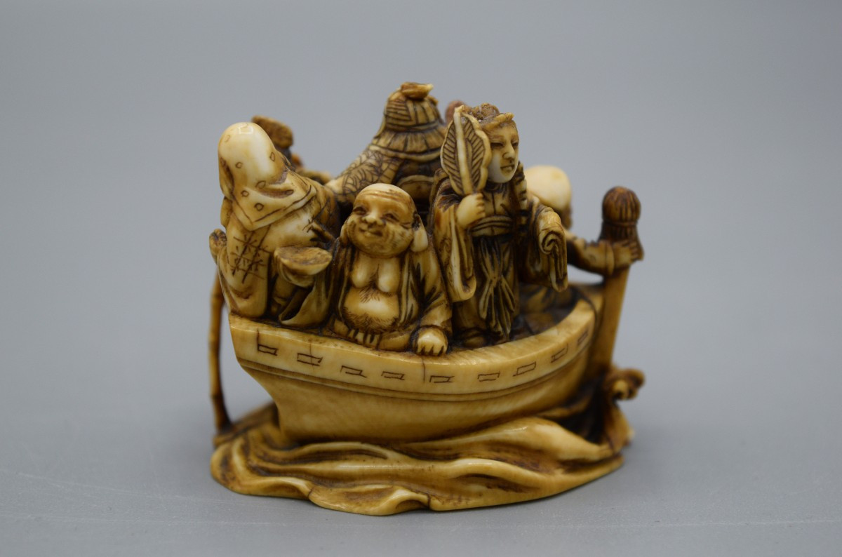 The Seven Gods Of Happiness On The Takarabune Meiji