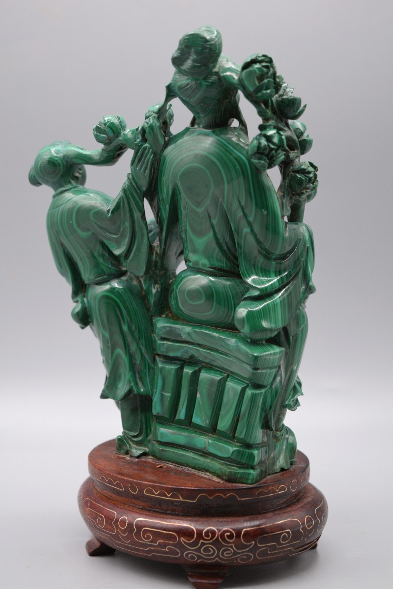 Important Group In Carved Malachite – China, Mid-20th Century-photo-4