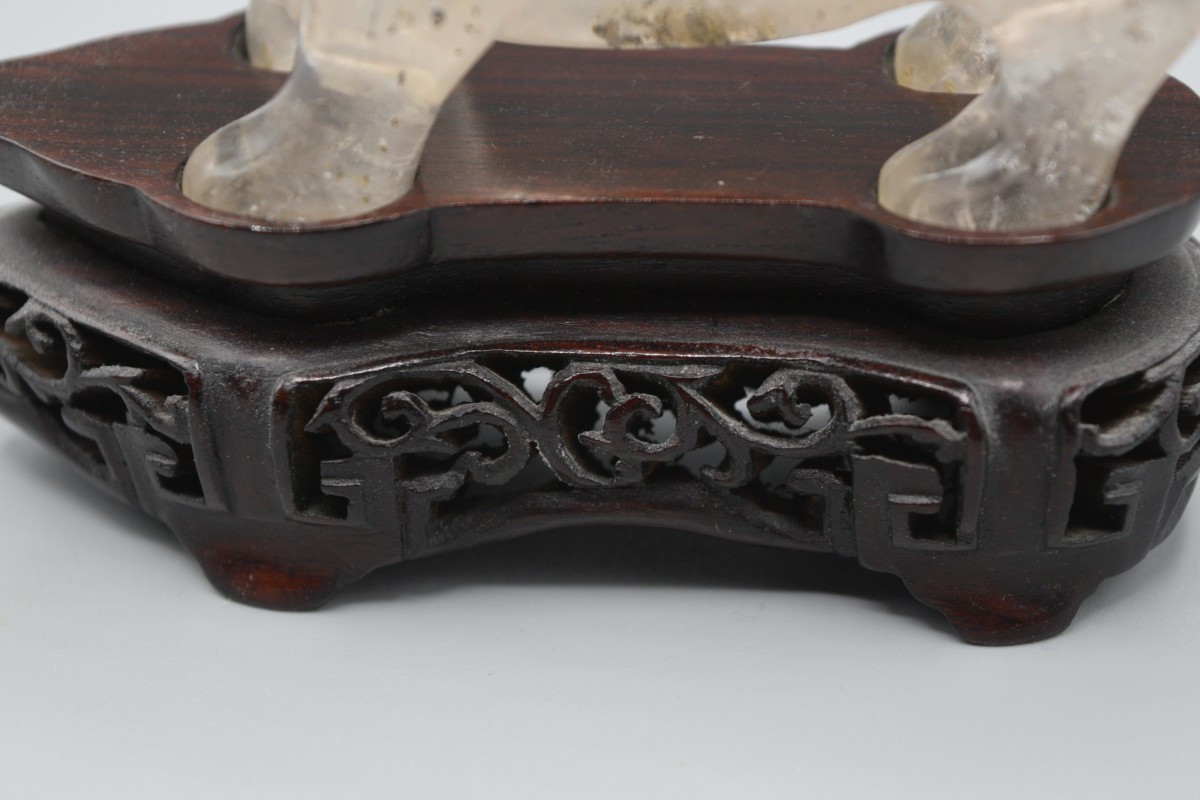 Pig Sculpture In A Jar — Rock Crystal (qing Dynasty)-photo-5