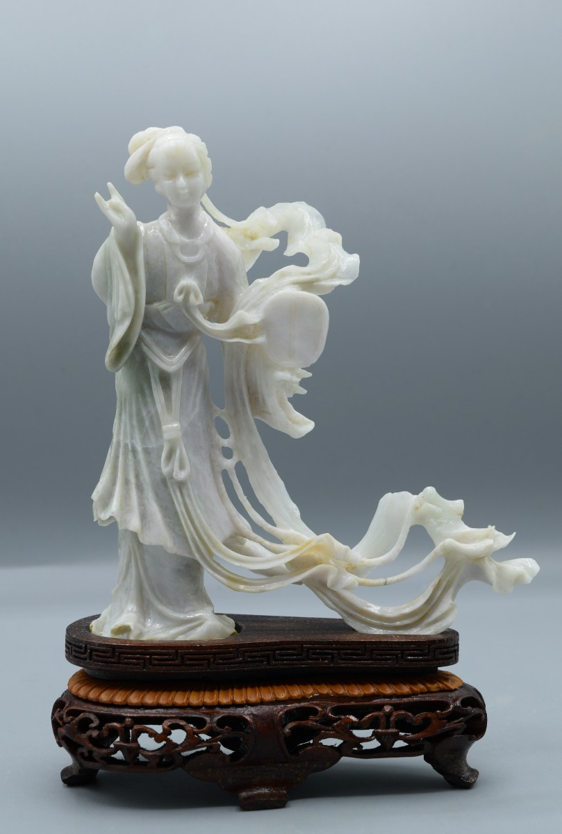 Statue Céleste de Dame aux Rubans Flottants, XIXe – début XXe siècle