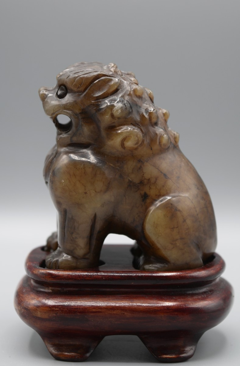 Carved Stone Lion Of Protection - XIXth Century