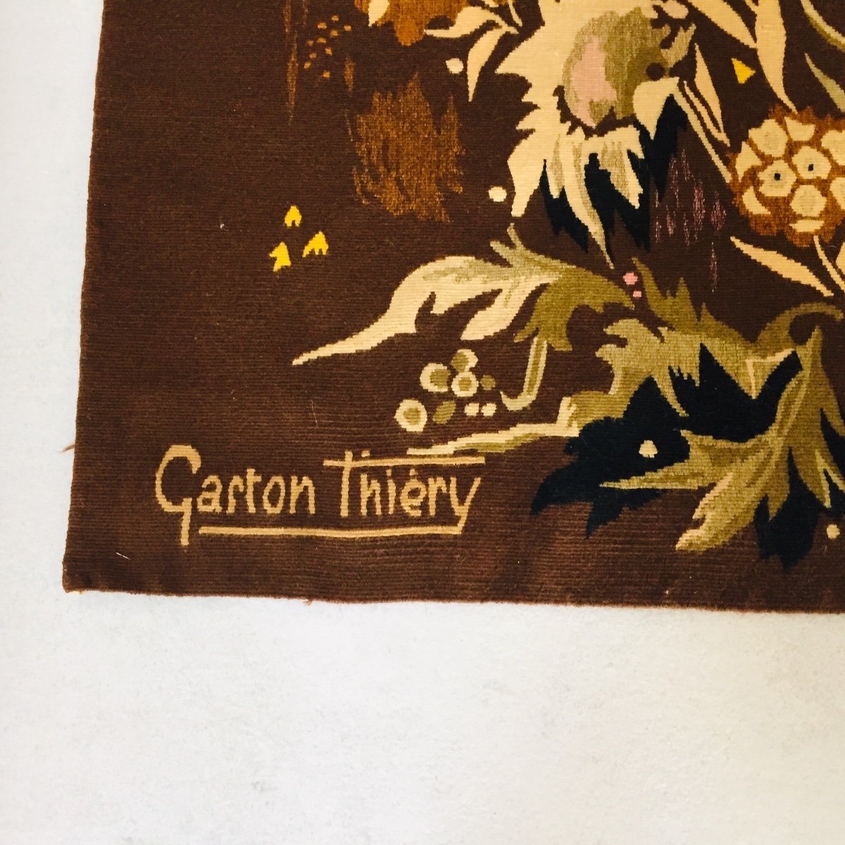 Tapisserie Par Gaston Thiery  « flore Des Baronnies >-photo-4