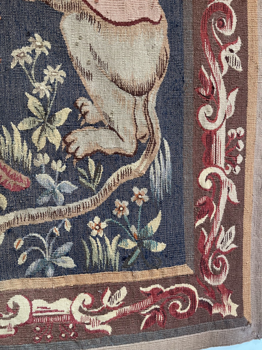 Aubusson Tapestry The Lady And The Unicorn 19th Century -photo-3