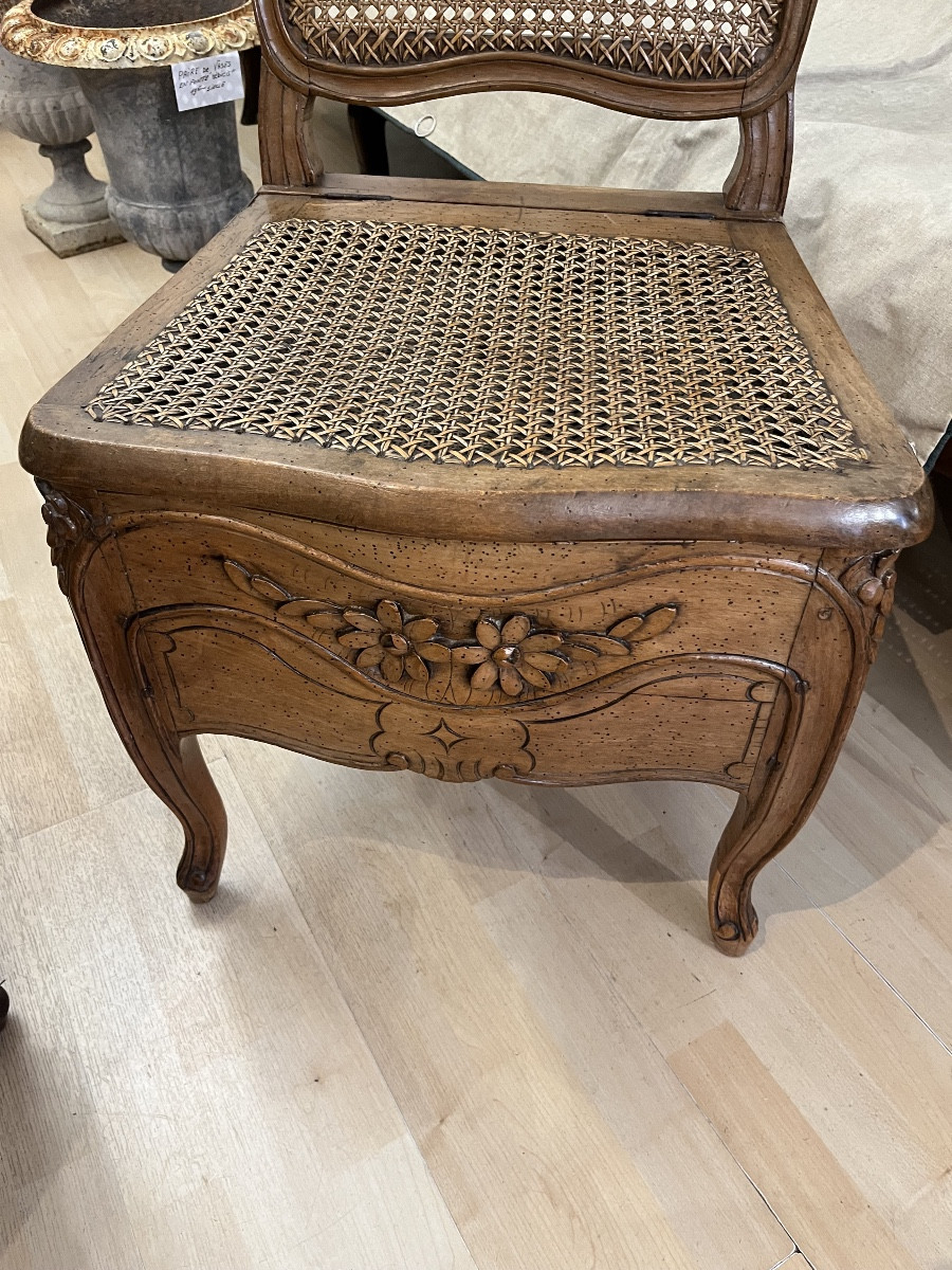 Louis XV Period 18th Century Convenience Seat -photo-3