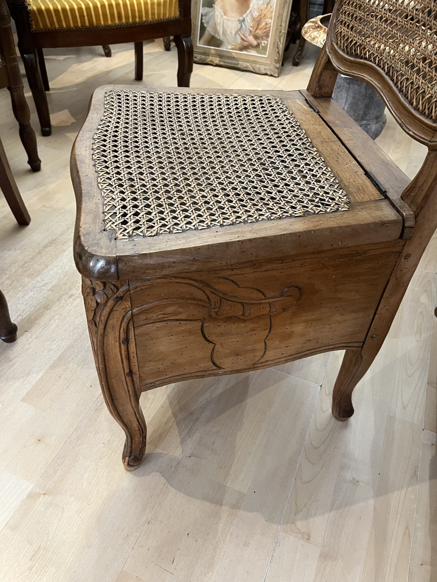 Louis XV Period 18th Century Convenience Seat -photo-1