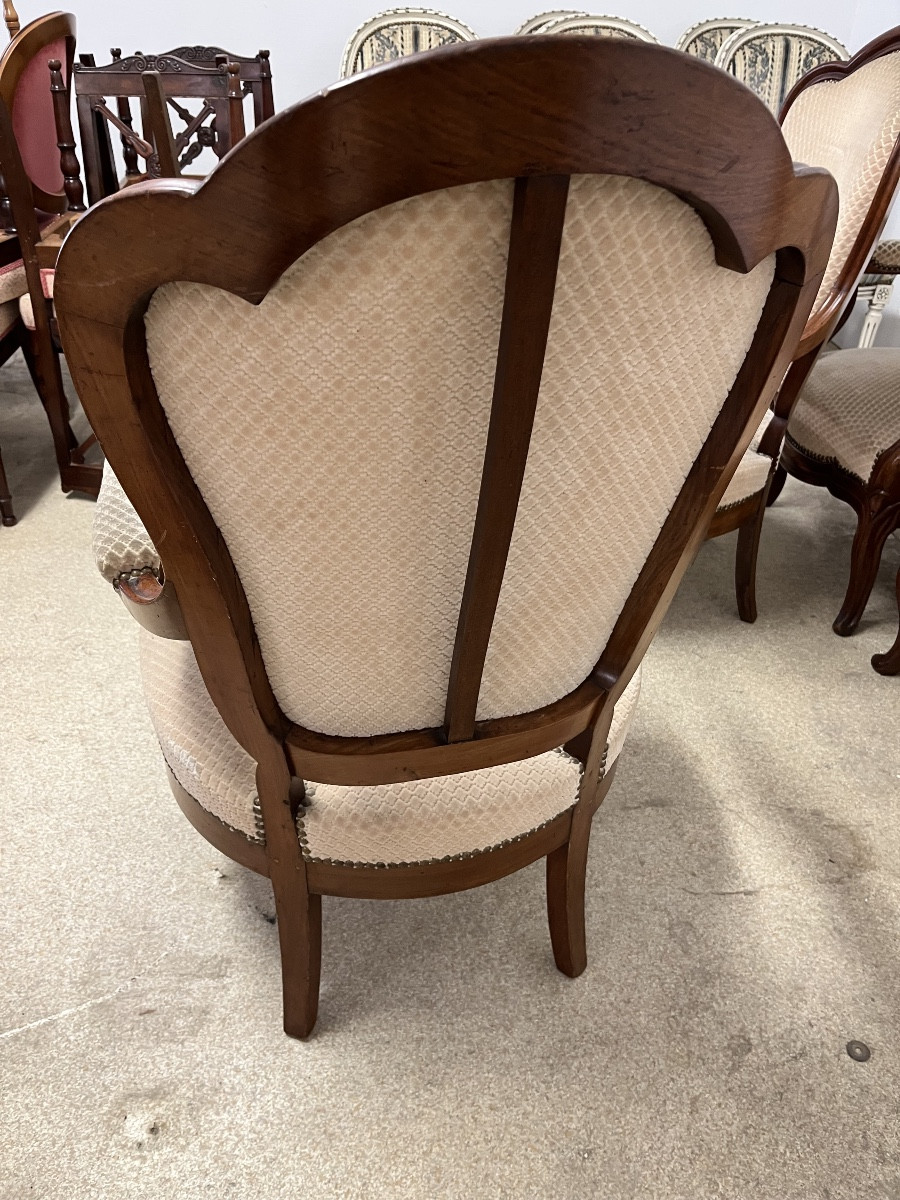 4 fauteuils 19 éme Siècle en acajou -photo-4