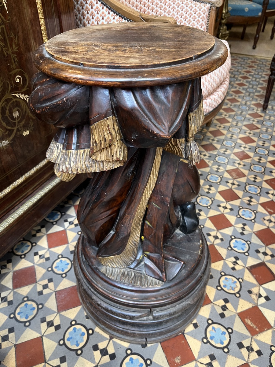 Stand Called “portefaix” Depicting A Nubian, Napoleon III Period -photo-4