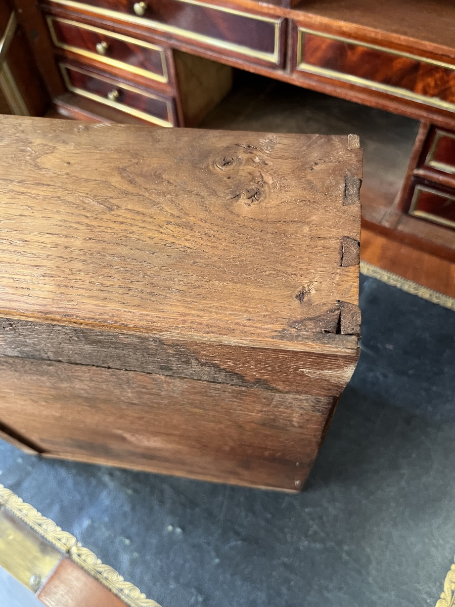 Louis XVI Period Mahogany Drop-leaf Secretary -photo-3