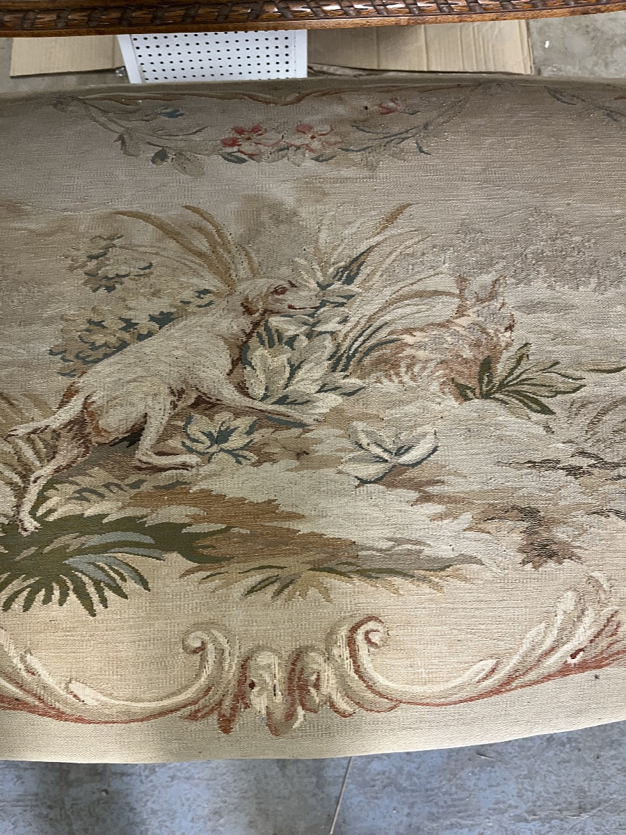 Salon Louis XVI  recouvert de Tapisserie d’Aubusson-photo-6