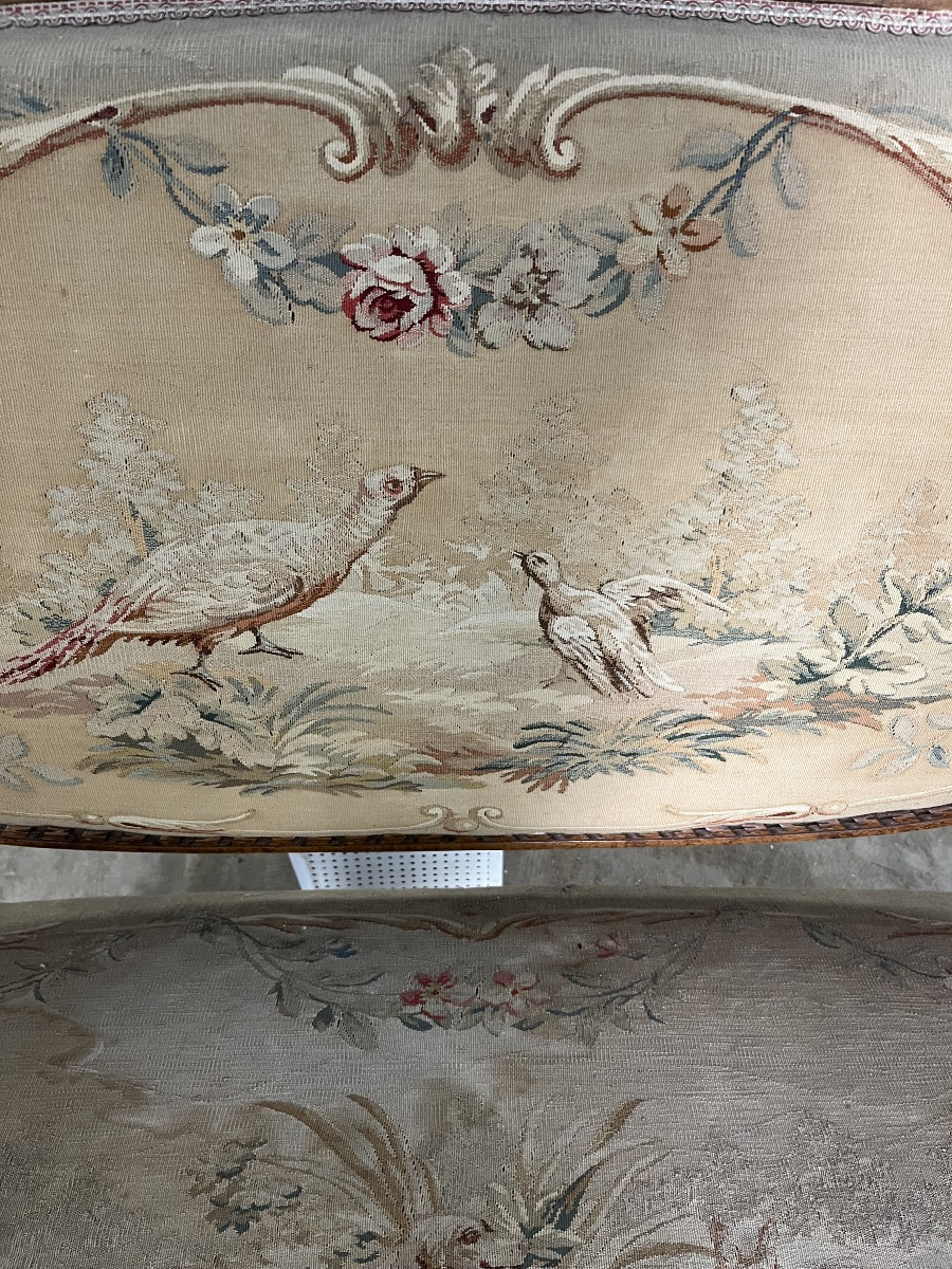 Salon Louis XVI  recouvert de Tapisserie d’Aubusson-photo-8