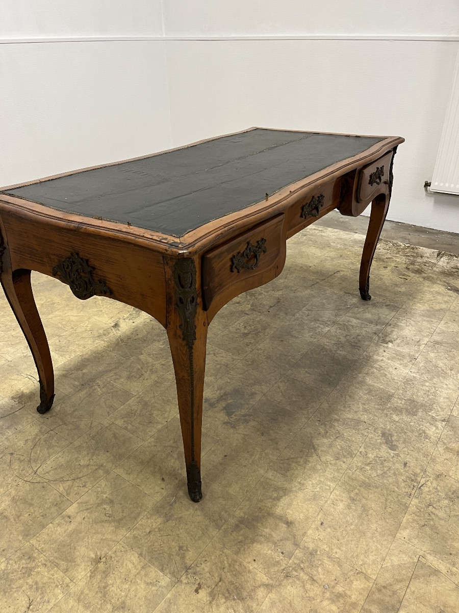 Mid-century Louis XV Bureau Plat, 18th Century -photo-3
