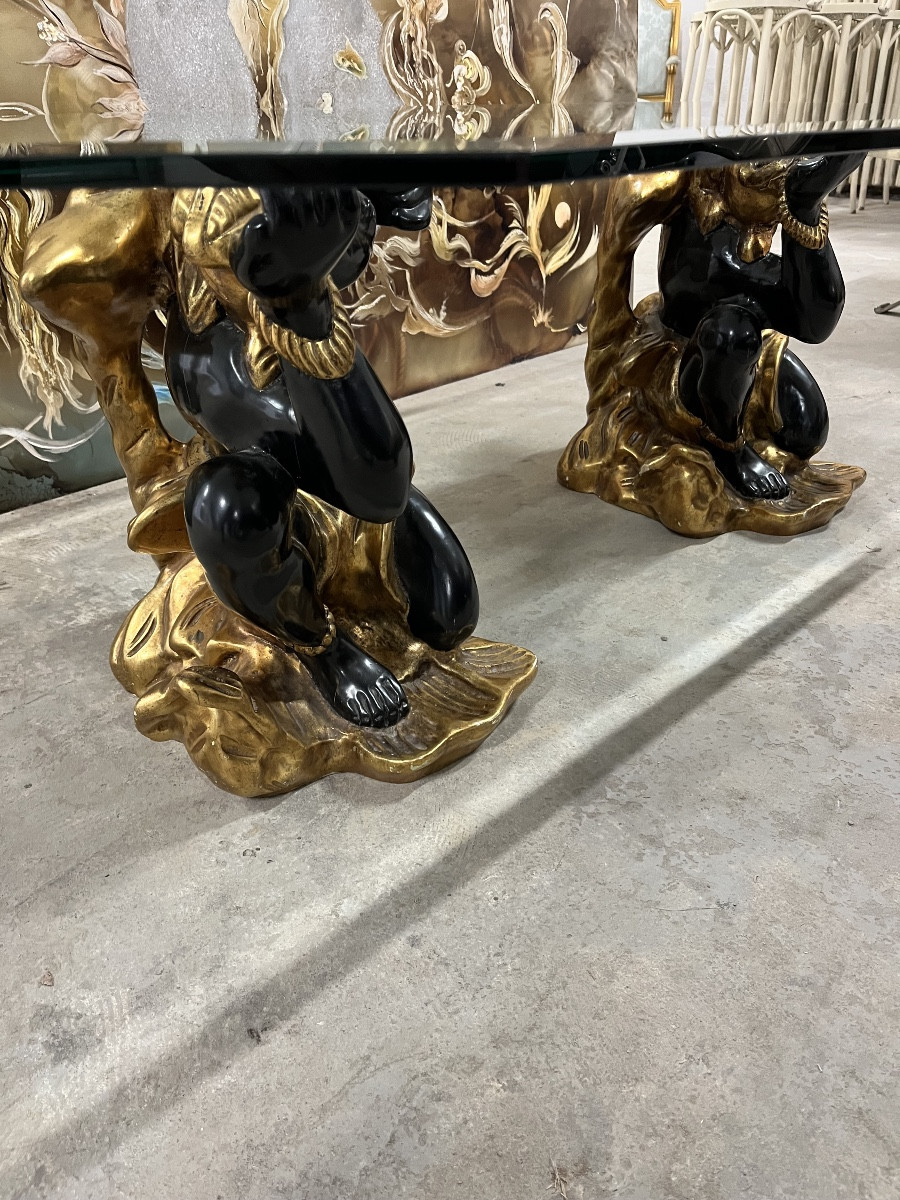 Coffee Table With Nubian Base 