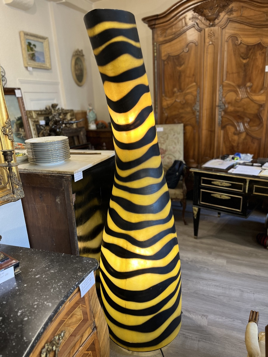 Grande lampe Giraffe de parquet année 60