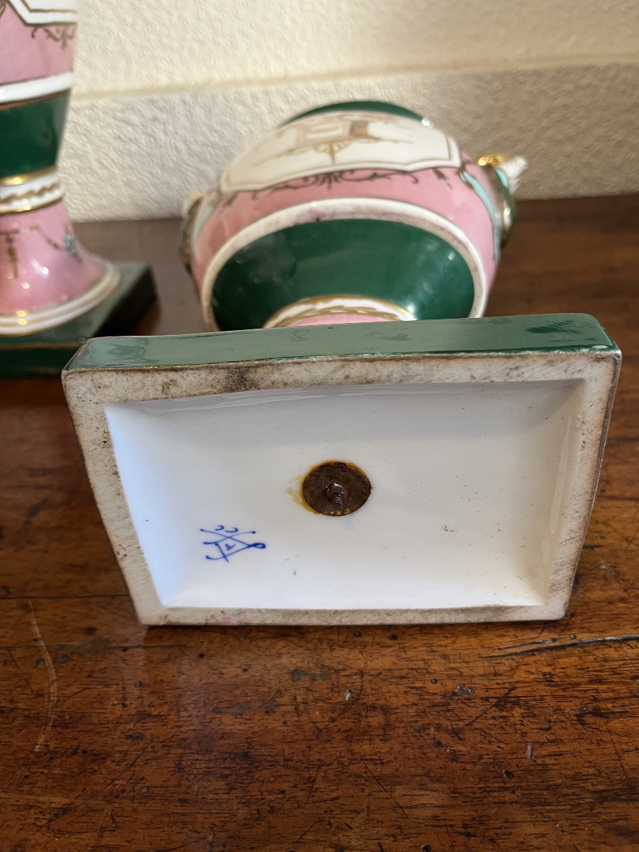 Pair Of Polychrome Sèvres Porcelain Vases -photo-4