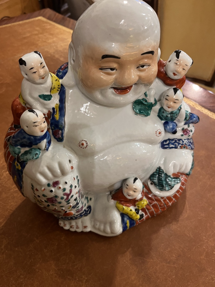 Bouddha en porcelaine Chine Ancien-photo-2