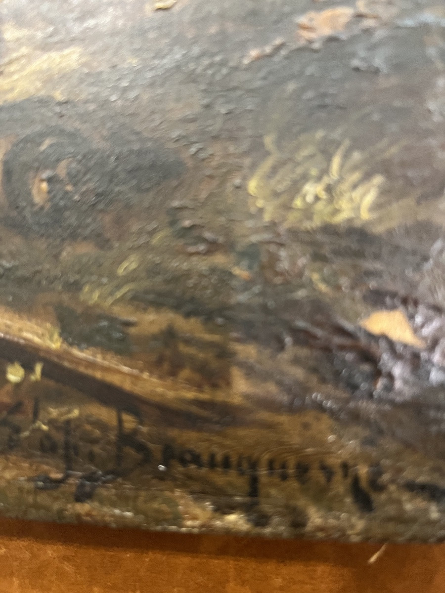 Tableau signè  scène militaire 19 éme siècle -photo-4