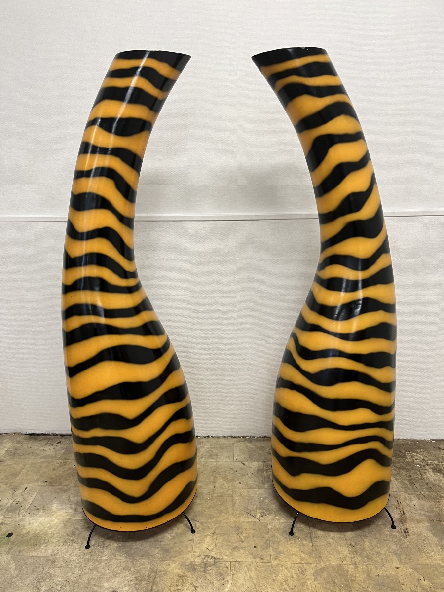 Large Pair Of 1960s/70s Floor Lamps